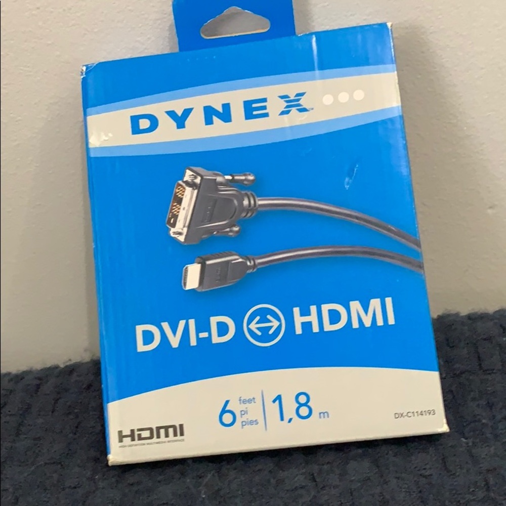 New Dynex DVI-D to HDMI DX-C114193 6 Feet